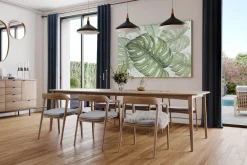 XXL Öl Gemälde 'Glanzvolle Monstera' | Handgemaltes Unikat
