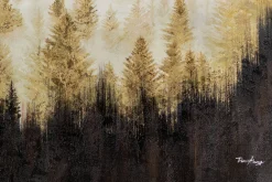 XXL Öl Gemälde 'Glühender Wald' | Handgemaltes Unikat