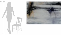 XXL Öl Gemälde 'Gloomy Reflections' | Handgemaltes Unikat