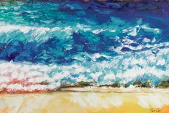 XXL Öl Gemälde 'Glowing Ocean' | Handgemaltes Unikat