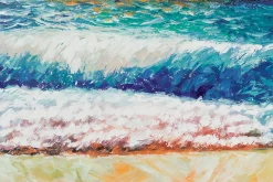 XXL Öl Gemälde 'Glowing Ocean' | Handgemaltes Unikat