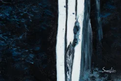 XXL Öl Gemälde 'Glowing Trees' | Handgemaltes Unikat