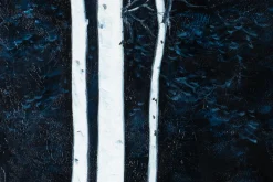 XXL Öl Gemälde 'Glowing Trees' | Handgemaltes Unikat