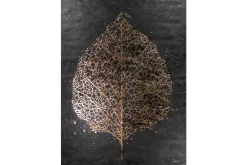 XXL Öl Gemälde 'Golden Beech Leaf' | Handgemaltes Unikat