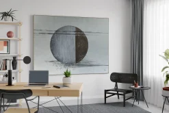 XXL Öl Gemälde 'Golden Eclipse' | Handgemaltes Unikat