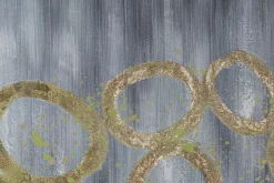 XXL Öl Gemälde 'Goldene Einigkeit' | Handgemaltes Unikat