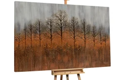 XXL Öl Gemälde 'Goldene Herbstbäume' | Handgemaltes Unikat