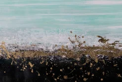 XXL Öl Gemälde 'Goldener Sand' | Handgemaltes Unikat