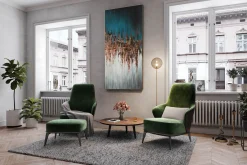 XXL Öl Gemälde 'Goldenes Lichtspiel' | Handgemaltes Unikat