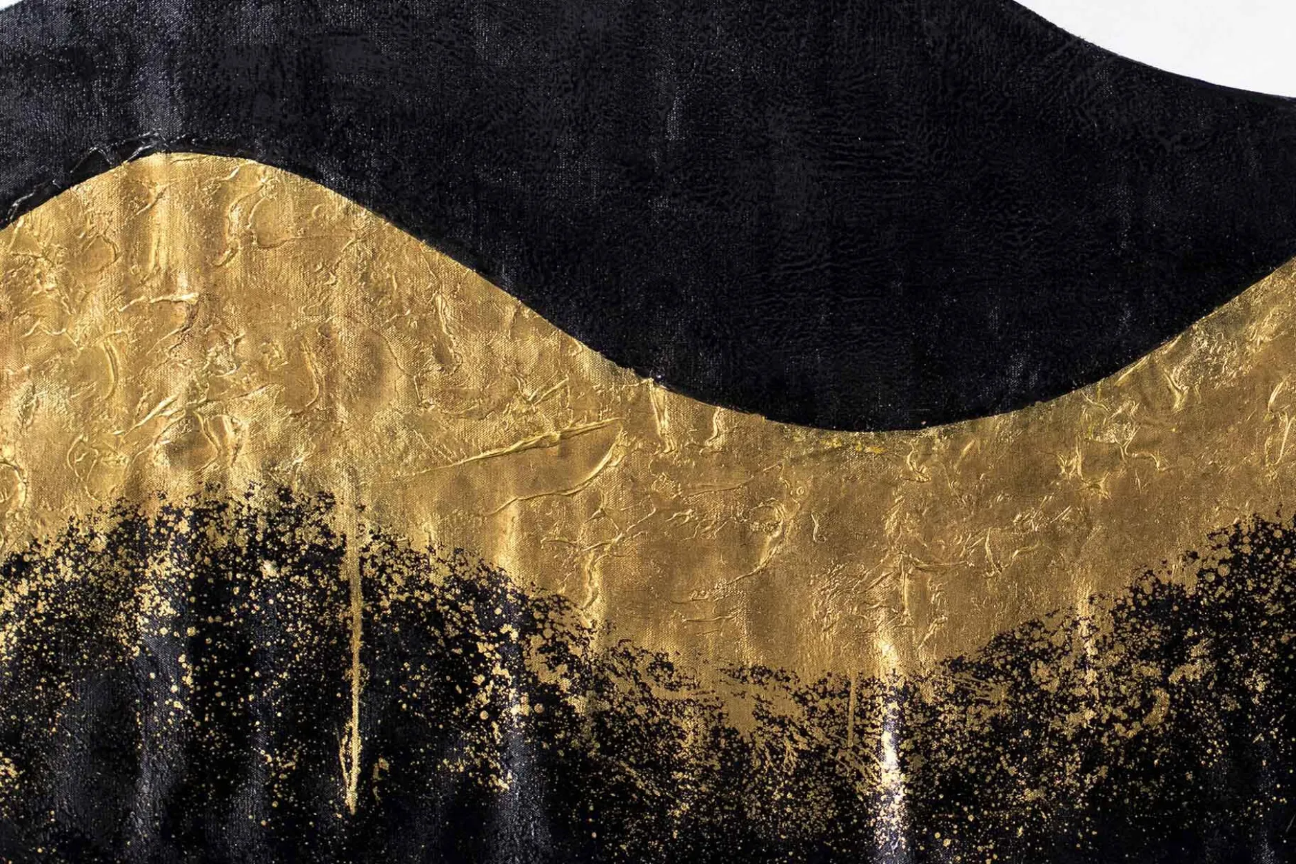 XXL Öl Gemälde 'Goldene Wüste' | Handgemaltes Unikat