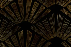 XXL Öl Gemälde 'Golden Fans' | Handgemaltes Unikat
