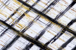 XXL Öl Gemälde 'Golden Grid' | Handgemaltes Unikat