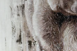 XXL Öl Gemälde 'Golden Grizzly' | Handgemaltes Unikat
