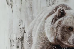XXL Öl Gemälde 'Golden Grizzly' | Handgemaltes Unikat