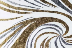 XXL Öl Gemälde 'Golden Helix' | Handgemaltes Unikat