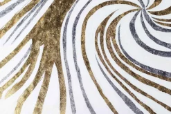 XXL Öl Gemälde 'Golden Helix' | Handgemaltes Unikat