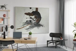 XXL Öl Gemälde 'Golden Imagination' | Handgemaltes Unikat