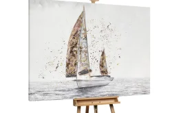 XXL Öl Gemälde 'Golden Journey' | Handgemaltes Unikat