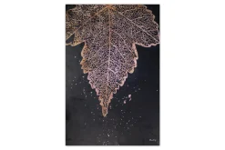 XXL Öl Gemälde 'Golden Maple Leaf' | Handgemaltes Unikat