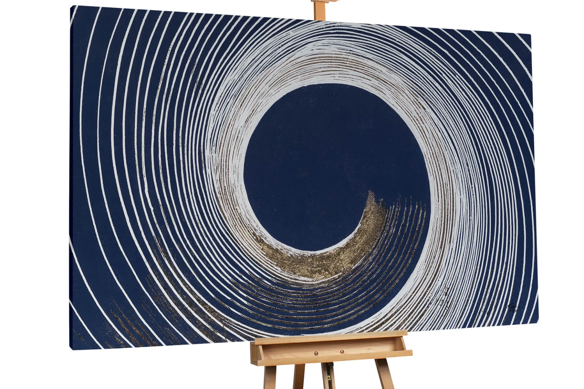 XXL Öl Gemälde 'Golden Moonlight' | Handgemaltes Unikat