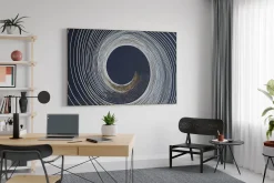 XXL Öl Gemälde 'Golden Moonlight' | Handgemaltes Unikat
