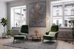XXL Öl Gemälde 'Golden Oak Leaf' | Handgemaltes Unikat