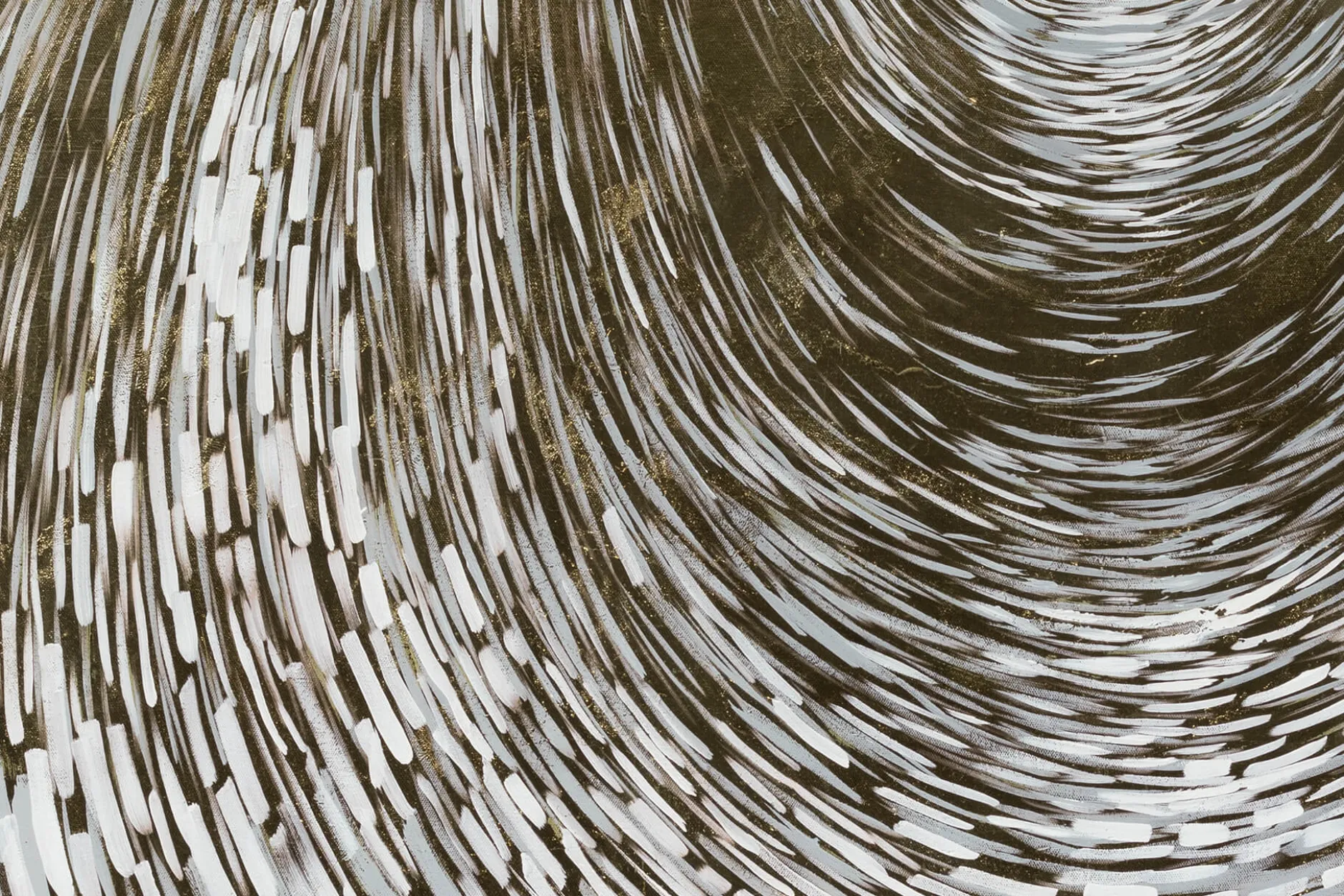 XXL Öl Gemälde 'Golden Vortex' | Handgemaltes Unikat