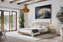 XXL Öl Gemälde 'Golden Wave' | Handgemaltes Unikat