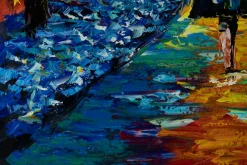 XXL Öl Gemälde 'Golden Way' | Handgemaltes Unikat