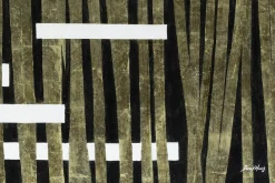 XXL Öl Gemälde 'Gold Prison' | Handgemaltes Unikat