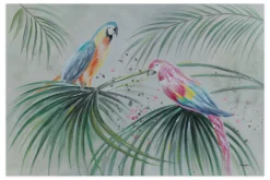 XXL Öl Gemälde 'Gorgeous Macaws' | Handgemaltes Unikat