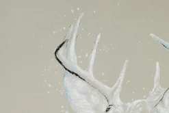 XXL Öl Gemälde 'Graceful Deer' | Handgemaltes Unikat
