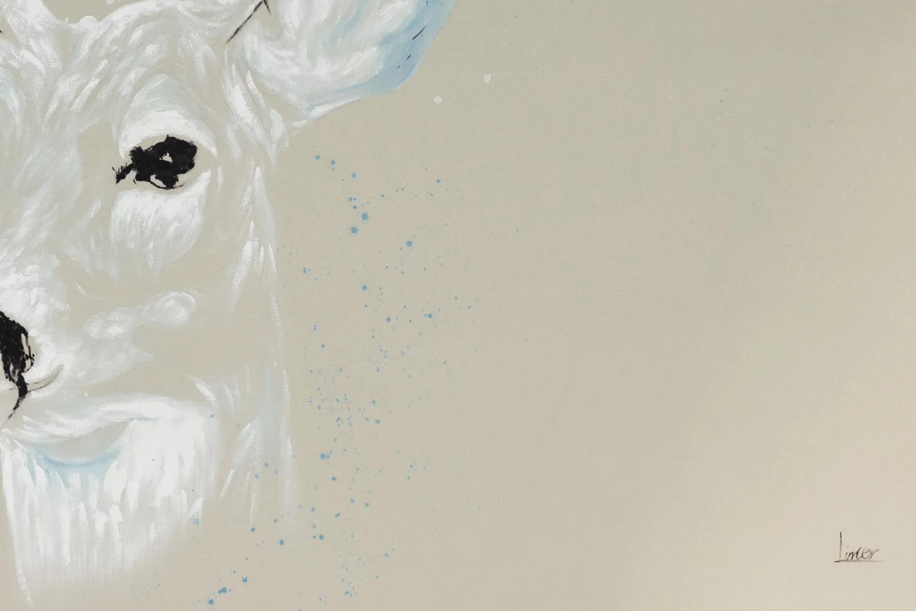 XXL Öl Gemälde 'Graceful Deer' | Handgemaltes Unikat