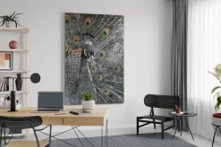 XXL Öl Gemälde 'Grace Peacock' | Handgemaltes Unikat