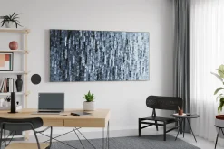XXL Öl Gemälde 'Grey Glimmer' | Handgemaltes Unikat