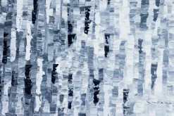 XXL Öl Gemälde 'Grey Glimmer' | Handgemaltes Unikat