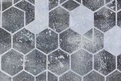 XXL Öl Gemälde 'Grey Honeycombs' | Handgemaltes Unikat