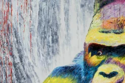 XXL Öl Gemälde 'Grumpy Gorilla' | Handgemaltes Unikat