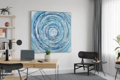 XXL Öl Gemälde 'Gyroscope' | Handgemaltes Unikat