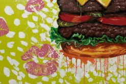 XXL Öl Gemälde 'Hamburgerliebe' | Handgemaltes Unikat
