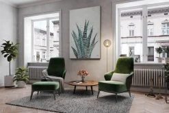 XXL Öl Gemälde 'Happy Plant' | Handgemaltes Unikat