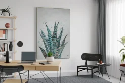 XXL Öl Gemälde 'Happy Plant' | Handgemaltes Unikat