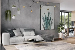 XXL Öl Gemälde 'Happy Plant' | Handgemaltes Unikat