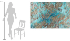 XXL Öl Gemälde 'Hazy Damask' | Handgemaltes Unikat