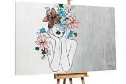 XXL Öl Gemälde 'Head of Flowers' | Handgemaltes Unikat