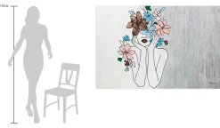 XXL Öl Gemälde 'Head of Flowers' | Handgemaltes Unikat