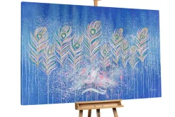 XXL Öl Gemälde 'Heaven Feathers' | Handgemaltes Unikat
