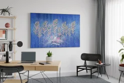 XXL Öl Gemälde 'Heaven Feathers' | Handgemaltes Unikat