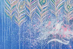 XXL Öl Gemälde 'Heaven Feathers' | Handgemaltes Unikat