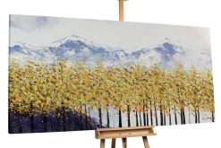 XXL Öl Gemälde 'Herbst in den Bergen' | Handgemaltes Unikat